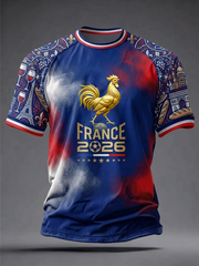 Men's France Football Short Sleeves T-shirt