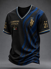 Men's 2025-26 Campioni D'Italia V-neck T-shirt