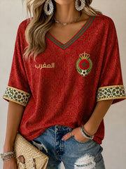 Women's 2026 Morocco Football T-Shirts