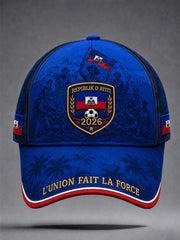Haiti Soccer Unisex Hats
