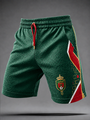 men's Morocco Football Printed shorts