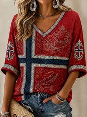 Women's Norwegian Viking Spirit Casual T-Shirt
