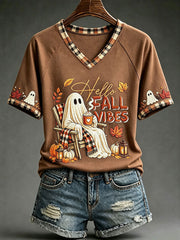 Women's Fall V-Neck T-Shirts