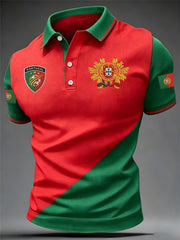 Men's Portuguese Football Print Casual Top