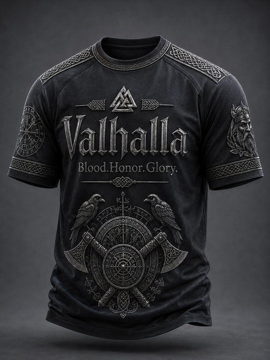 Men's Valhalla Printed Casual short sleeves t-shirt