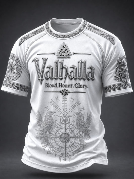 Men's Valhalla Printed Casual short sleeves t-shirt