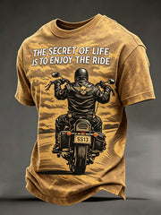 Men's 'the secret of life is to enjoy the ride' T-shirts