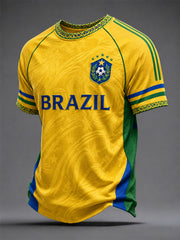 Men's Gift For Football Fans Print Casual Tee