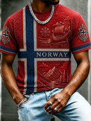 Men's Norwegian Viking Spirit Casual T-Shirt