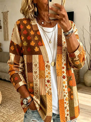 Women's Autumn Patchwork Cardigan
