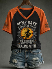 Women's Some Days You Just Have To Put On The Hat V-neck T-shirt