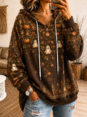 Women's Halloween Print Casual Regular Sweatshirt